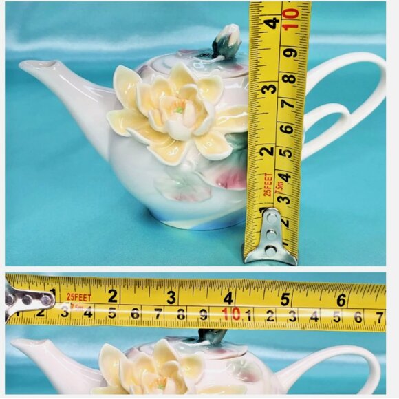 Franz Porcelain Miniature Teapot FZ00816 - Picture 13 of 13